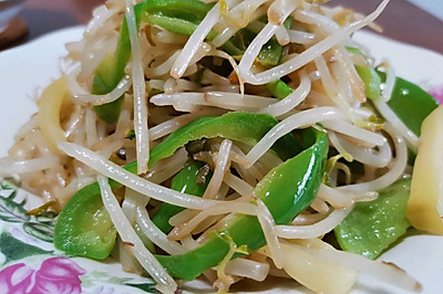 清爽一夏—绿豆芽榨菜丝