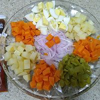 五彩蔬菜沙拉+#丘比沙拉汁#的做法图解5