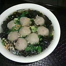 牛肉丸紫菜汤