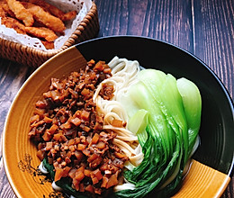 香菇土豆肉末打卤面的做法