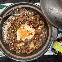 #让宝贝爱上每一顿饭#窝蛋牛肉煲仔饭的做法图解8