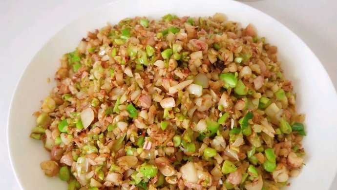 花生碎炒豆渣