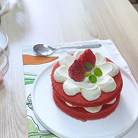 #中西结合还可以这么吃#红丝绒蛋糕的做法图解10