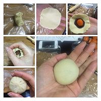 老少皆爱的蛋黄酥#比暖男更暖的是#的做法图解7