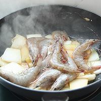 乌江萝卜鲜虾冬瓜汤的做法图解6