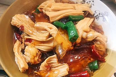 比肉菜更下饭！腐竹烧粉条