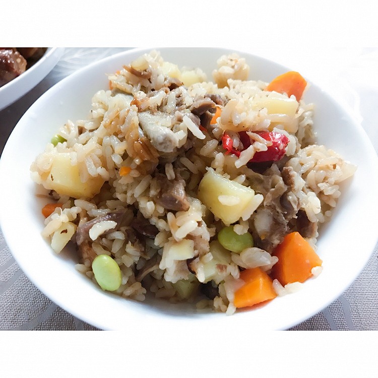 羊肉手抓饭的做法