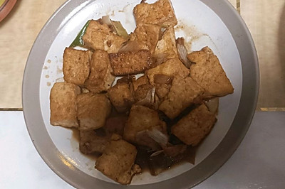 葱烧豆腐