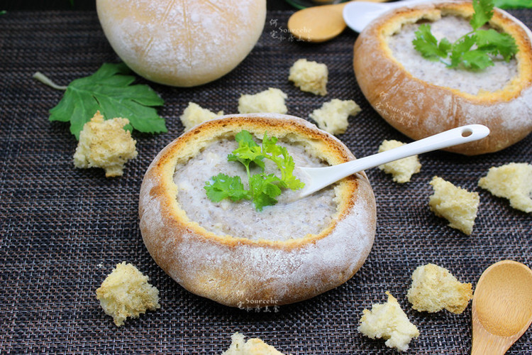 提高免疫，面包香菇浓汤的做法