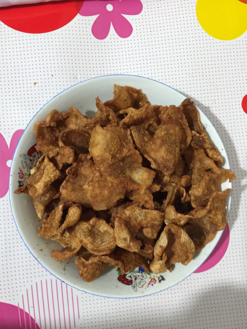 炸鸡皮的做法图解4