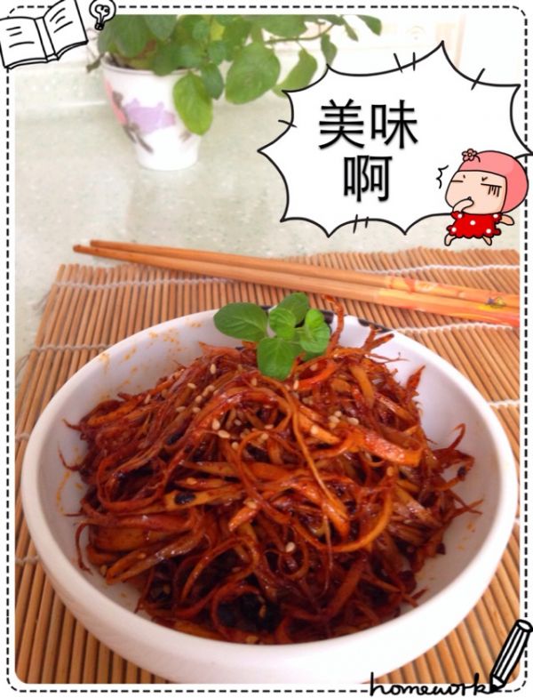 可以当零食的香辣杏鲍菇