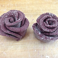 紫薯蔷薇馒头的做法图解9