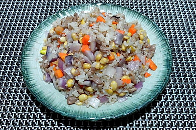 羊肉什锦炒饭