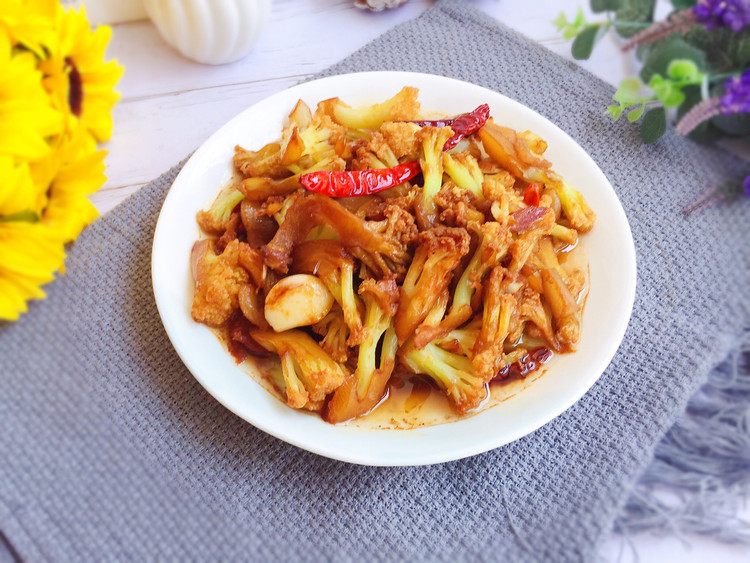 干锅有机花菜的做法