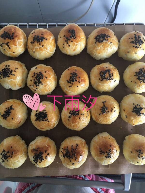 豆沙蛋黄酥黄油版的做法图解13