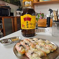 #菜油就选外婆乡，新鲜开榨抢先尝#越南春卷的做法图解9
