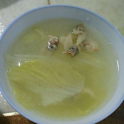 干蚬子白菜汤