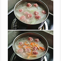 瑶柱肉丸冬瓜汤#夏日时光#的做法图解3