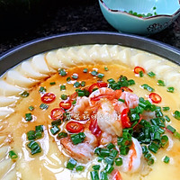 虾仁蒸水蛋｜日本豆腐的正确吃法的做法图解4