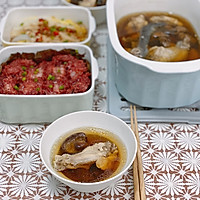 北鼎蒸炖锅食谱｜姬松茸炖鸡汤+粉蒸荷叶排骨+蒜蓉娃娃菜的做法图解28