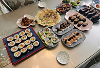 六种寿司小集锦附加日式小吃的做法