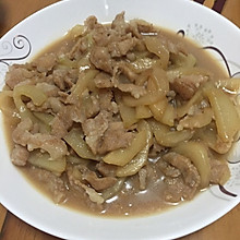 猪肉炒小青瓜（潮汕菜）