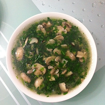 上海菜之荠菜溜蘑菇
