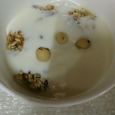 莲子燕麦酸奶捞