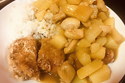 超级下饭—美味咖喱猪排饭