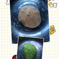 三色奶黄包的做法图解12