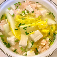 【虾滑白菜豆腐汤】的做法图解5