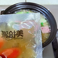 #秋日品蟹 邂逅好味道#早餐｜午餐肉青菜菌菇粥的做法图解7