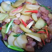 芥兰炒腊肉的做法图解11