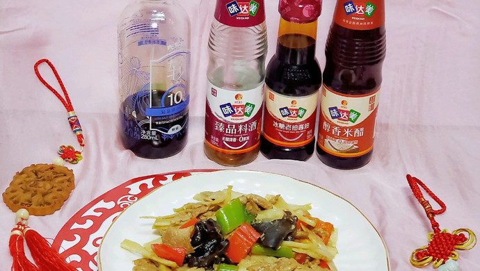 陕菜经典～莲菜炒肉