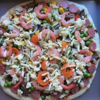 牛肉虾仁披萨（自制饼底）的做法图解6