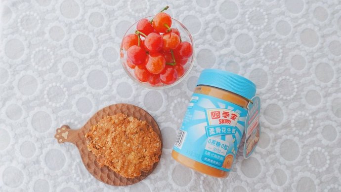 花生酱海盐燕麦酥/超简单燕麦神仙吃法