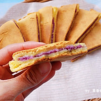 #好吃不上火#紫薯芋泥烤年糕的做法图解17