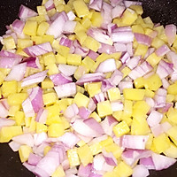 虾仁咖喱饭的做法图解4