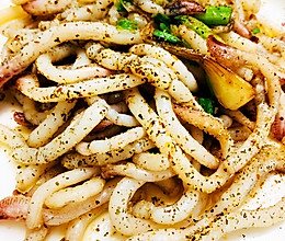 铁板鱿鱼（平底锅）的做法