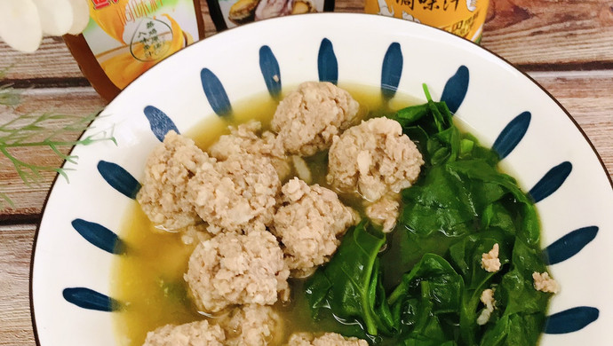 肉丸时蔬汤