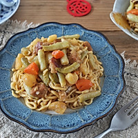 豆角焖面的做法图解12