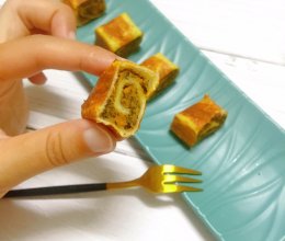 #麦子厨房#美食锅小红锅出品：芝麻蜜薯土司卷的做法