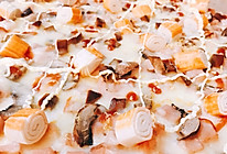 超拉丝，蘑菇火腿蟹棒披萨，#味达美名厨福气汁的做法