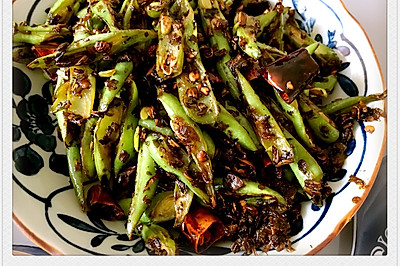 芽菜炒豆角