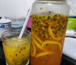 百香果柠檬蜂蜜水的做法