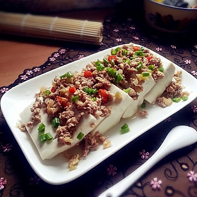 肉末榨菜盖豆腐—乌江榨菜
