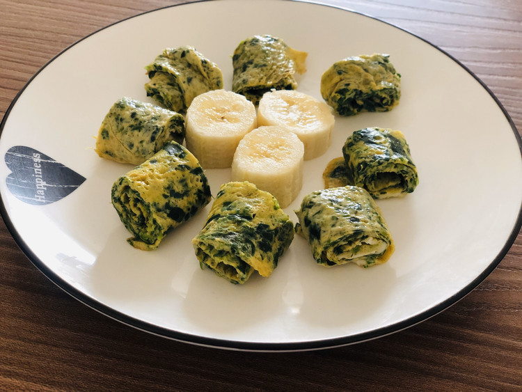 美味早餐菠菜鸡蛋饼的做法