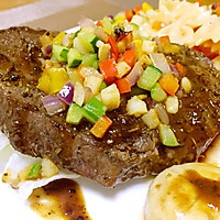 烤牛排配时蔬的做法图解9