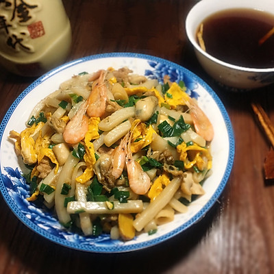 大蒜牡蛎年糕