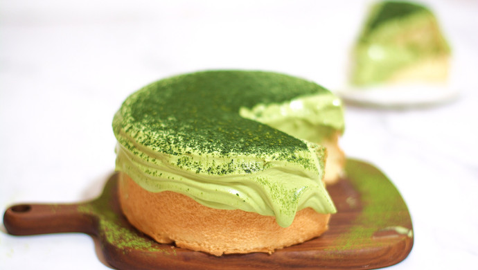 简单快手的抹茶爆浆蛋糕